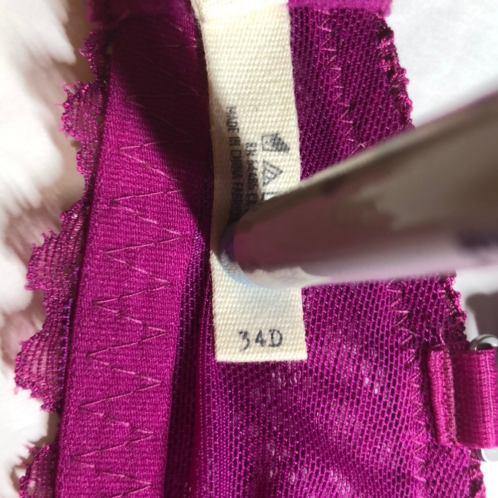 Aerie Hailey deep pink bra size 34D - Picture 8 of 9